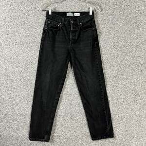 Boyish Jeans Women's Size 24 Black Hustler Tommy High Waisted Straight Jeans